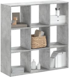 vidaXL Biblioteca, gri beton, 102x32x102 cm, lemn compozit GartenMobel Dekor (852819) Biblioteca