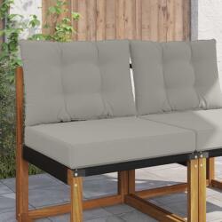 vidaXL Perna pentru canapea de exterior 2 pcs Gri Poliester GartenMobel Dekor (900779)