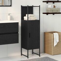 vidaXL Dulap de Baie Stejar negru 33 x 33 x 120.5 cm Lemn compozit GartenMobel Dekor (863122)