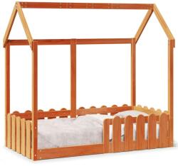 vidaXL Cadru pat de copii, maro ceruit, 70x140 cm, lemn masiv de pin GartenMobel Dekor (850700)