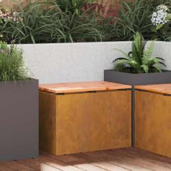 vidaXL Banca de gradina Ruginit 60 x 40 x 43 cm GartenMobel Dekor (874897)