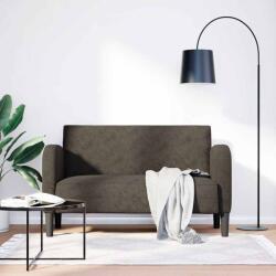 vidaXL Canapea lovesea gri închis 110 cm piele artificiala GartenMobel Dekor (4100542) Canapea