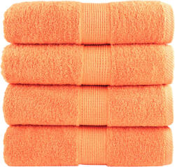 vidaXL Prosoape de baie premium SOLUND, 4 buc. portocalii, 30x30 cm, 600 g/m2 GartenMobel Dekor (137372) Prosop
