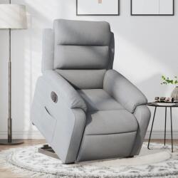 vidaXL Fotoliu electric rabatabil cu ridicare, gri deschis, textil GartenMobel Dekor (3205004)