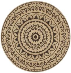 vidaXL Covor manual cu imprimeu maro închis, 90 cm, iuta GartenMobel Dekor (133704) Covor