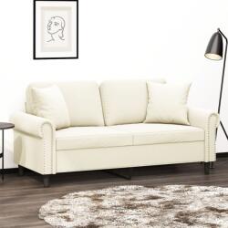 vidaXL Canapea cu 2 locuri cu pernute, crem, 140 cm, catifea GartenMobel Dekor (3200953) Canapea