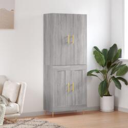 vidaXL Dulap înalt, gri sonoma, 69, 5x34x180 cm, lemn compozit GartenMobel Dekor (3195785) Comoda