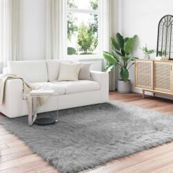 vidaXL Covor din Lana Faux Tafalla Gri 200 x 200 cm Poliester GartenMobel Dekor (42021533) Covor