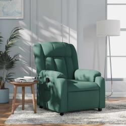vidaXL Fotoliu rabatabil, verde închis, material textil GartenMobel Dekor (373580)