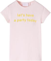 vidaXL Tricou pentru copii, roz pal, 140 GartenMobel Dekor (11093)