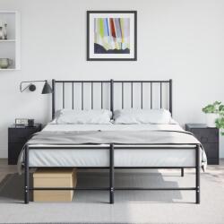 vidaXL Noptiere, 2 buc. , negru, 34, 5x39x44 cm, otel GartenMobel Dekor (841620)
