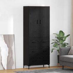vidaXL Bufet Pe perete Stejar Negru 69, 5 x 34 x 180 cm Lemn compozit GartenMobel Dekor (3416166) Comoda
