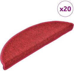 vidaXL Covorase scari, 20 buc. , 56x17x3 cm, semirotunde, rosii GartenMobel Dekor (3365786) Covor