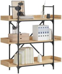 vidaXL Biblioteca 3 niveluri, stejar sonoma, 100x33x108, 5 cm lemn GartenMobel Dekor (837688) Biblioteca