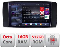 Edotec Navigatie Android Mercedes Clasa R W251 2005-2012 QLED 2K 16+512GB (KIT-215+EDT-E809-2K)