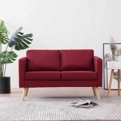 vidaXL Canapea cu 2 locuri, rosu, material textil GartenMobel Dekor (281363) Canapea