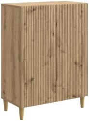vidaXL Bufet Stejar Artizanal 66 x 34, 5 x 90 cm Lemn prelucrat GartenMobel Dekor (894594) Comoda