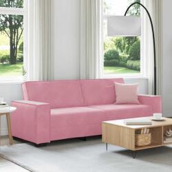 vidaXL Canapea cu 3 locuri, roz, 220x78x84 cm, catifea GartenMobel Dekor (4105033) Canapea