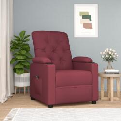 vidaXL Fotoliu rabatabil electric, rosu vin, material textil GartenMobel Dekor (3098842)