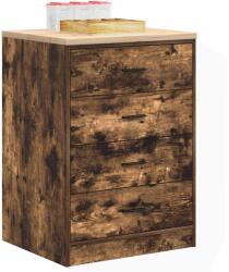 vidaXL Dulap de depozitare pentru garaj stejar afumat 60x51x85 cm GartenMobel Dekor (860602) Comoda