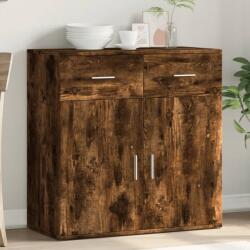 vidaXL Servanta, stejar fumuriu, 79x38x80 cm, lemn compozit GartenMobel Dekor (840524) Comoda