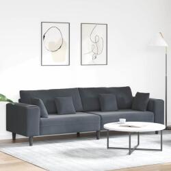 vidaXL Canapea Gri închis 250 x 77 x 76 cm Catifea GartenMobel Dekor (3335154) Canapea