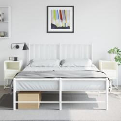 vidaXL Noptiere, 2 buc. , alb, 36x39x60, 5 cm, otel GartenMobel Dekor (846565)