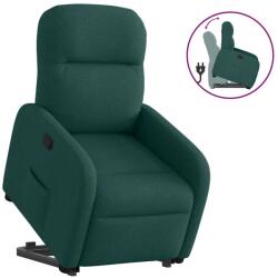 vidaXL Fotoliu rabatabil ridicare pe verticala, verde închis, textil GartenMobel Dekor (3302978)