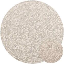 vidaXL Covor „ZIZUR crem aspect iuta pentru interior si exterior GartenMobel Dekor (4010384) Covor