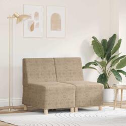 vidaXL Unitate Sofa Modulara Fara Brate 2 pcs Gri deschis GartenMobel Dekor (3399789) Canapea