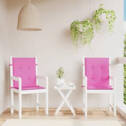 vidaXL Perne pentru scaune cu spatar mic, 2 buc. , roz, textil GartenMobel Dekor (361334)