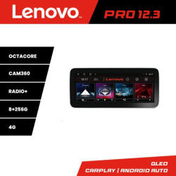 Lenovo Navigatie Toyota Auris 2007-2013 Lenovo Pro 12.3 inch QLED 8GB+256GB 4G (KIT-auris-2013+PRO-12.3-8+256+KIT-10-9)