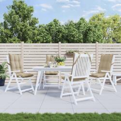 vidaXL Perne de scaun cu spatar înalt 4 buc, bej, tesatura Oxford GartenMobel Dekor (377612)