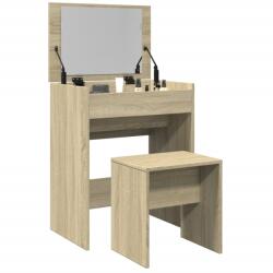 vidaXL Masa de toaleta si taburet, stejar sonoma, 60x40x113, 5 cm GartenMobel Dekor (848215)