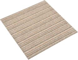 vidaXL Covor 20 pcs Bej în dungi 50 x 50 cm 100% polipropilena GartenMobel Dekor (42046754) Covor