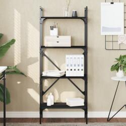 vidaXL Biblioteca cu 4 niveluri, negru, 56x31, 5x138, 5 cm lemn compozit GartenMobel Dekor (833338) Biblioteca