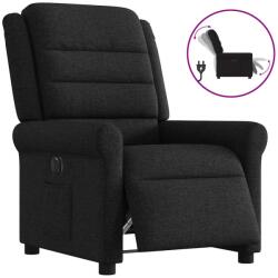 vidaXL Fotoliu rabatabil electric, negru, material textil GartenMobel Dekor (3303296)