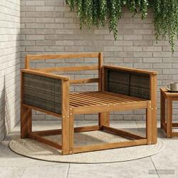 vidaXL Canapea Medie pentru Exterior Lemn Solid de Acacia natural GartenMobel Dekor (3438843) Canapea