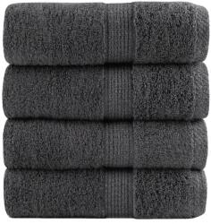 vidaXL Prosoape de baie premium SOLUND, 4 buc. , antracit, 30x30 cm, 600 g/m2 GartenMobel Dekor (137149) Prosop