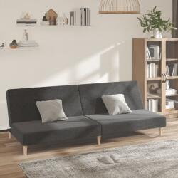 vidaXL Canapea extensibila cu 2 locuri, gri închis, textil GartenMobel Dekor (375724) Canapea