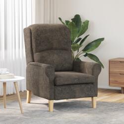 vidaXL Fotoliu Contemporan Gri Intunecat Tesatura si Lemn Standard GartenMobel Dekor (42009868)
