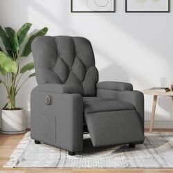 vidaXL Fotoliu rabatabil electric, gri închis, material textil GartenMobel Dekor (3204687)