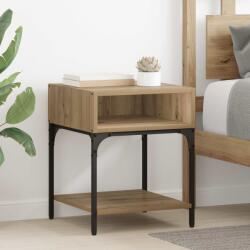vidaXL Noptiera Stejar Artizanal 40 x 40 x 50 cm Lemn compozit GartenMobel Dekor (881814)