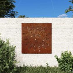 vidaXL Decor perete de gradina 55x55 cm design soare otel Corten GartenMobel Dekor (824501)