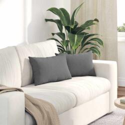 vidaXL Perne pentru canapea 2 pcs Gri închis 50 x 30 cm tesatura GartenMobel Dekor (42013641)