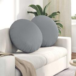 vidaXL Perne de Sezut 2 pcs Gri deschis Ø60 x 21 cm tesatura GartenMobel Dekor (42014194)