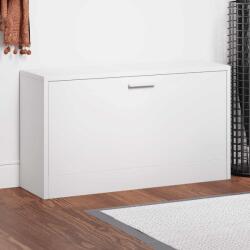 vidaXL Banca pentru pantofi, alb lucios, 80x24x45 cm, lemn stratificat GartenMobel Dekor (342643) Pantofar