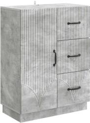 vidaXL Bufet cu sertar Gri Beton 66 x 34, 5 x 87 cm Lemn prelucrat GartenMobel Dekor (895318) Comoda
