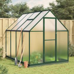 vidaXL Sere cu cadru de baza, verde, 224x169x202 cm, aluminiu GartenMobel Dekor (3266324)