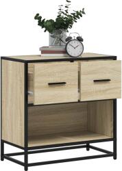 vidaXL Noptiera din stejar Sonoma 60x31x60 cm lemn prelucrat si metal GartenMobel Dekor (848695)